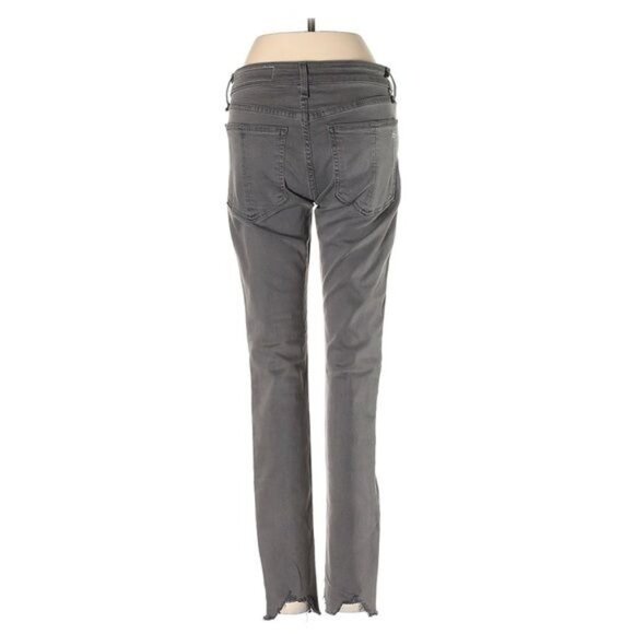 rag & bone Cate Shark Bite Hem Ankle Skinny Jeans Size 24 Alma Gray Mid-rise - Picture 5 of 10